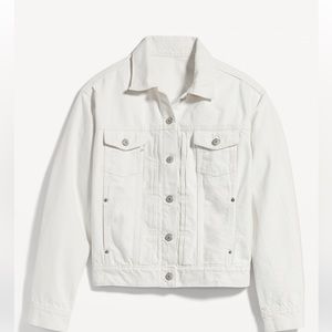 Denim Jacket - white size L